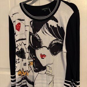 Black/White/Red Sweater